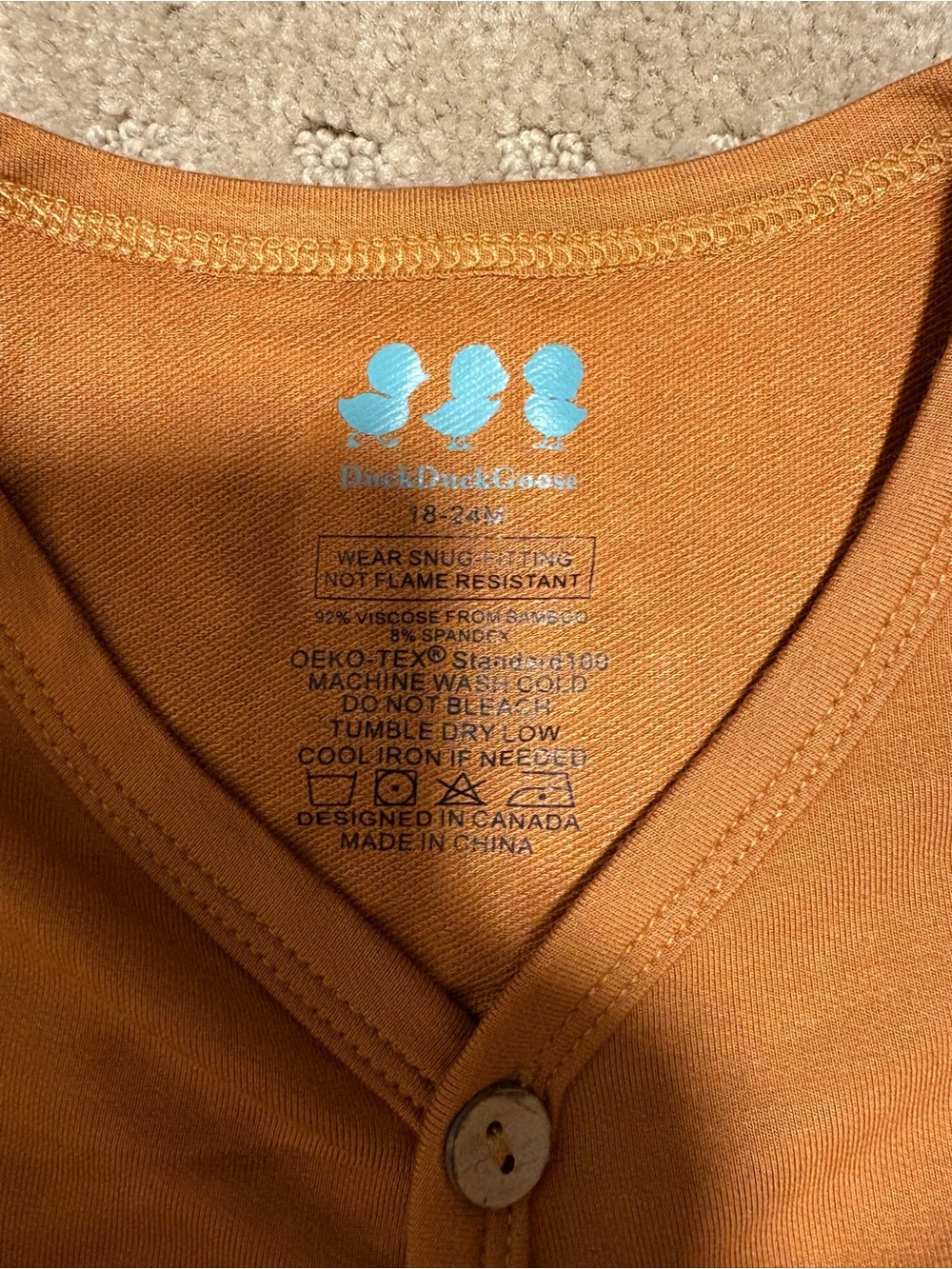 Bamboo Rust Orange Two-Piece Set - Picture 2 of 4